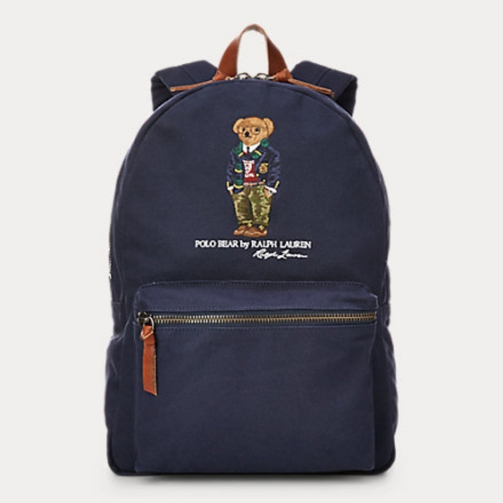 Ralph Lauren Polo Bear Preppy Canvas backpack